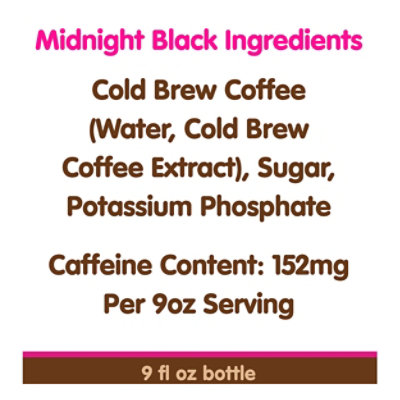 Dunkin Donuts Cold Brew Midnight Black Bottle - 9 Fl. Oz. - Image 5