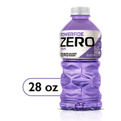 POWERADE Sports Drink Electrolyte Enhanced Zero Sugar Grape - 28 Fl. Oz. - Image 2