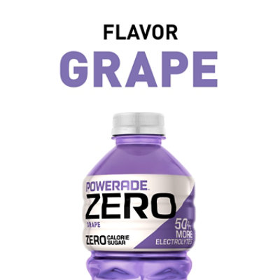 POWERADE Sports Drink Electrolyte Enhanced Zero Sugar Grape - 28 Fl. Oz. - Image 4