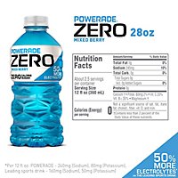 POWERADE Sports Drink Electrolyte Enhanced Zero Sugar Mixed Berry - 28 Fl. Oz. - Image 4