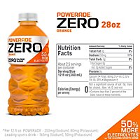 POWERADE Sports Drink Electrolyte Enhanced Zero Sugar Orange - 28 Fl. Oz. - Image 4