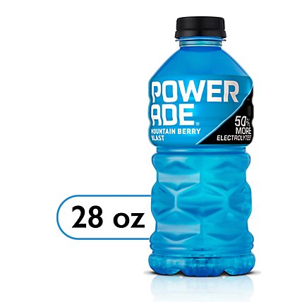 POWERADE Sports Drink Electrolyte Enhanced Mountain Berry Blast - 28 Fl. Oz. - Image 1