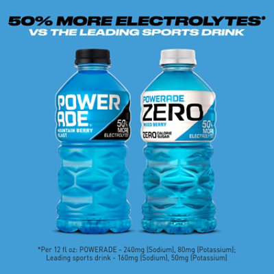 POWERADE Sports Drink Electrolyte Enhanced Mountain Berry Blast - 28 Fl. Oz. - Image 6