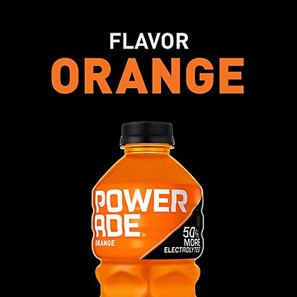 POWERADE Sports Drink Electrolyte Enhanced Orange - 28 Fl. Oz. - Image 2