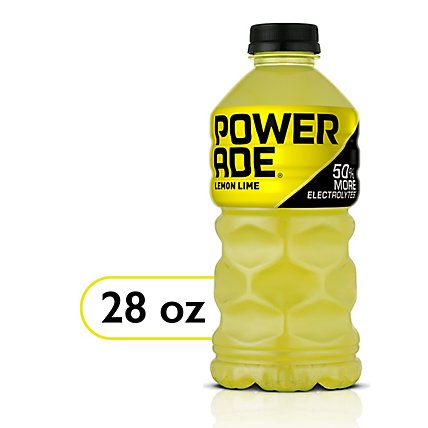 POWERADE Sports Drink Electrolyte Enhanced Lemon Lime - 28 Fl. Oz. - Image 1