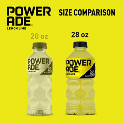 POWERADE Sports Drink Electrolyte Enhanced Lemon Lime - 28 Fl. Oz. - Image 2