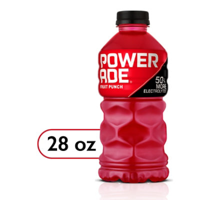 POWERADE Fruit Punch Electrolyte Sports Drink Bottle - 28 Fl. Oz.