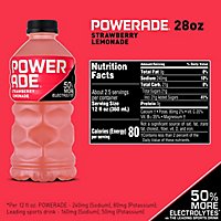 POWERADE Sports Drink Electrolyte Enhanced Strawberry Lemonade - 28 Fl. Oz. - Image 4