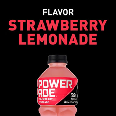 POWERADE Sports Drink Electrolyte Enhanced Strawberry Lemonade - 28 Fl. Oz. - Image 4