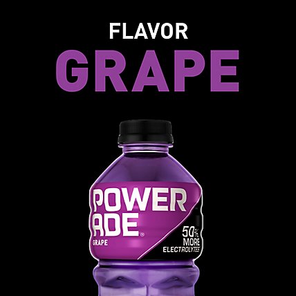 POWERADE Sports Drink Electrolyte Enhanced Grape - 28 Fl. Oz. - Image 2