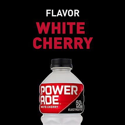 POWERADE Sports Drink Electrolyte Enhanced White Cherry - 28 Fl. Oz. - Image 2