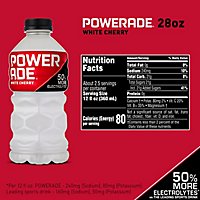 POWERADE Sports Drink Electrolyte Enhanced White Cherry - 28 Fl. Oz. - Image 4