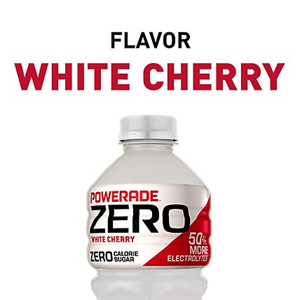 POWERADE Sports Drink Zero Sugar White Cherry - 28 Fl. Oz. - Image 3