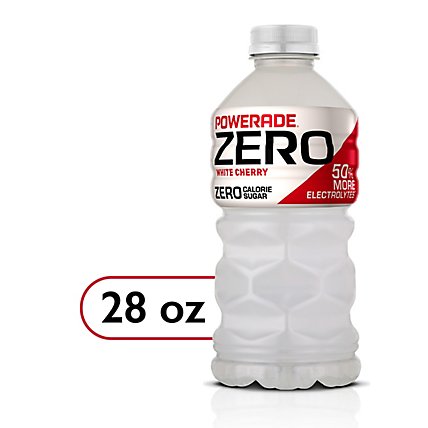 POWERADE Sports Drink Zero Sugar White Cherry - 28 Fl. Oz. - Image 1