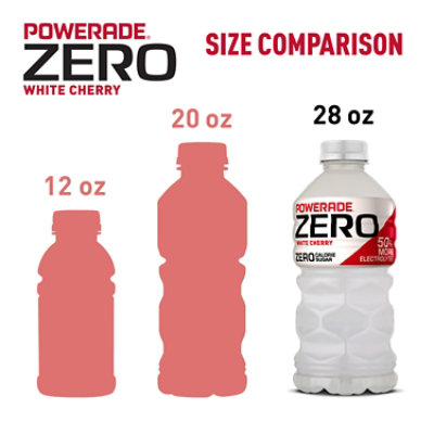 POWERADE Sports Drink Zero Sugar White Cherry - 28 Fl. Oz. - Image 3