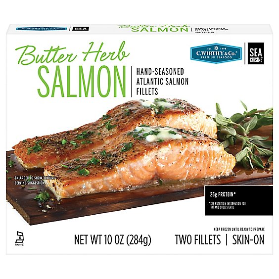 C.wirthy Butter Herb Salmon Portions - 10 Oz