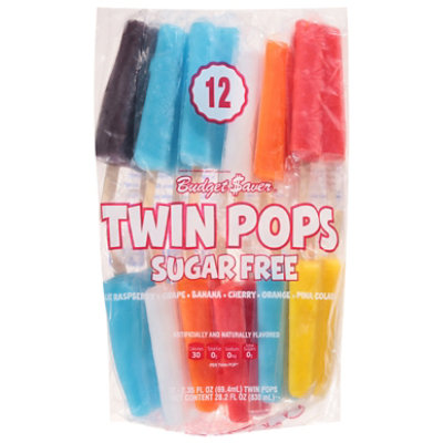 Budget Saver Twin Pops Sugar Free Assorted - 12-2.35 Fl. Oz. - Image 3