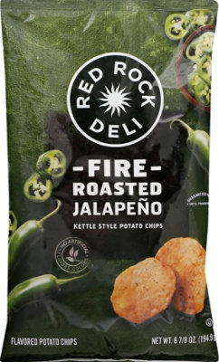 Red Rock Deli Potato Chips Fire Roasted Jalapeno - 6.875 Oz - Image 2