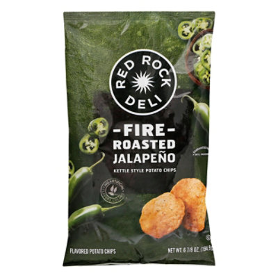 Red Rock Deli Potato Chips Fire Roasted Jalapeno - 6.875 Oz - Image 1