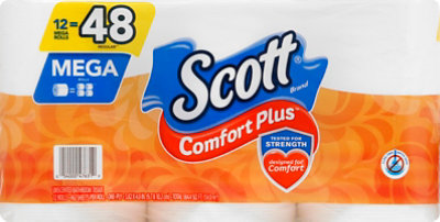 Scott ComfortPlus Toilet Paper Mega Rolls 462 Sheets - 12 Roll - Image 2