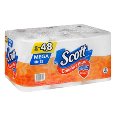 Scott ComfortPlus Mega Rolls 462 Sheets Toilet Paper - 12 Roll