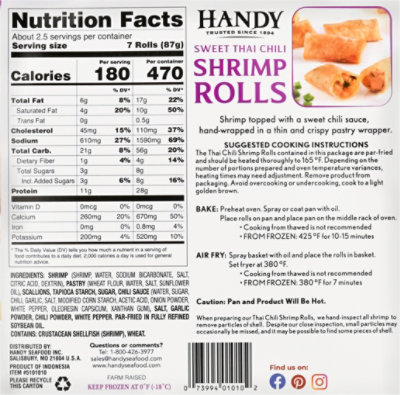 Handy Seafood Shrimp Rolls - 8 Oz - Image 6