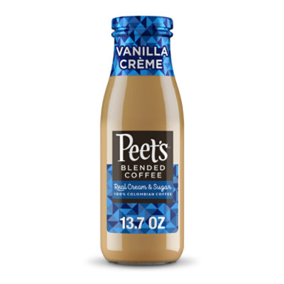 Peet's Coffee Vanilla Cream Blended Iced Coffee In Glass Bottle - 13.7 Fl. Oz. - Image 1