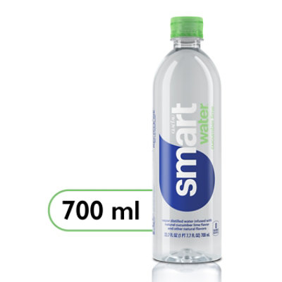 Smartwater Vapor Distilled Water Cucumber Lime Water - 23.7 Fl. Oz.