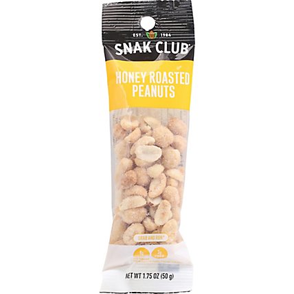 Snak Club Grab N Run Honey Roasted Peanuts - 1.75 Oz - Image 2