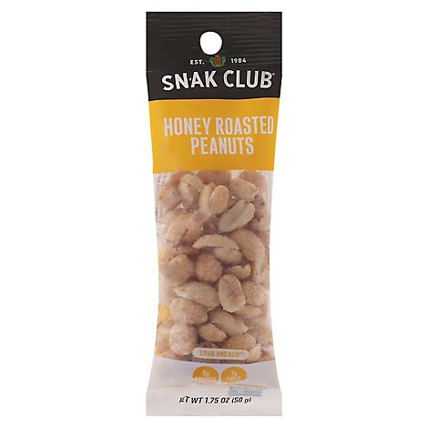 Snak Club Grab N Run Honey Roasted Peanuts - 1.75 Oz