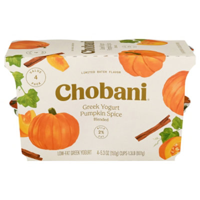 Chobani Low-Fat Greek Yogurt Limited Batch Pumpkin Spice - 4-5.3 Oz - Image 3