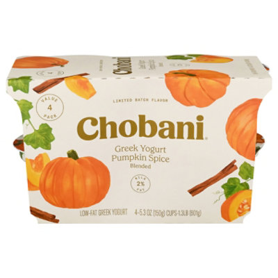 Chobani Yogurt Greek Pumpkin Spice - 4-5.3 Oz