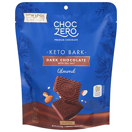 Choczero Bark Dark Chocolate Almond - 6 Oz - Image 3