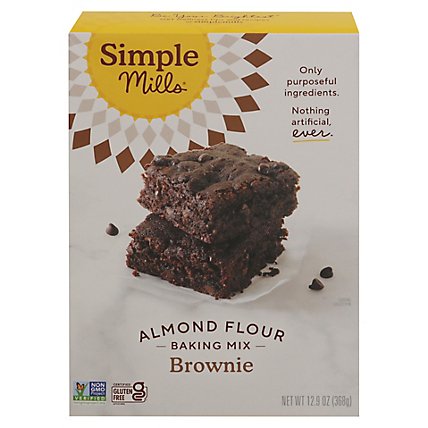 Simple Mills Almond Flour Mix Gluten Free Brownie - 12.9 Oz - Image 3