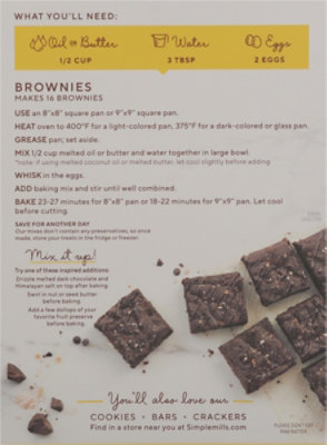 Simple Mills Almond Flour Mix Gluten Free Brownie - 12.9 Oz - Image 6