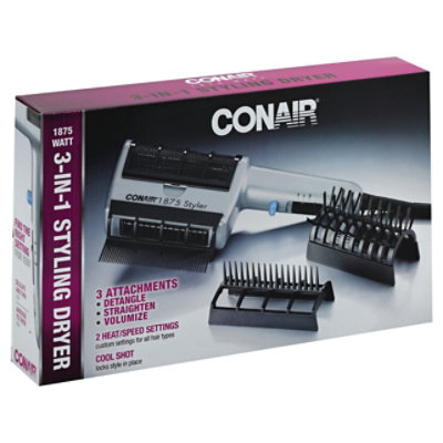 Conair 3 in 1 styling clearance dryer