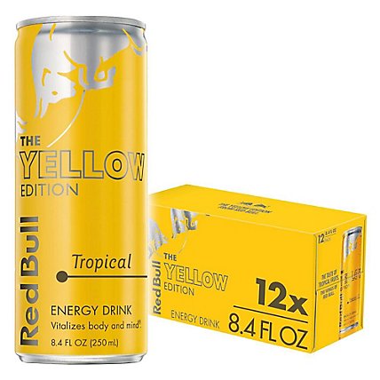 Red Bull Energy Drink Tropical - 12-8.4 Fl. Oz. - Image 1