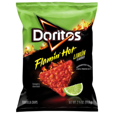 Doritos Tortilla Chips Flamin Hot Limon - 2.75 Oz - Image 1