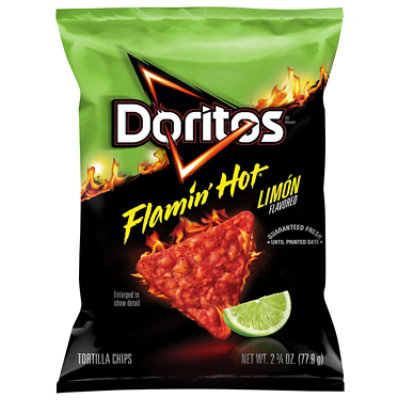 Doritos Tortilla Chips Flamin Hot Limon - 2.75 Oz