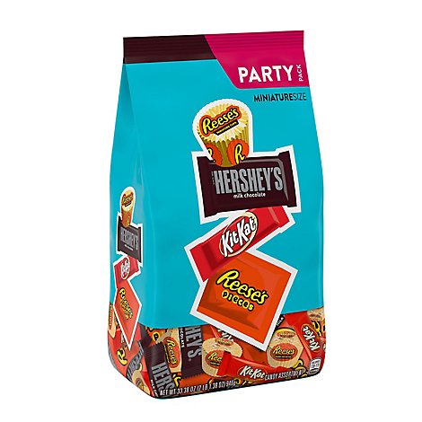 HERSHEYS Chocolate Candy Assortment Miniature Size Party Pack - 33.38 Oz