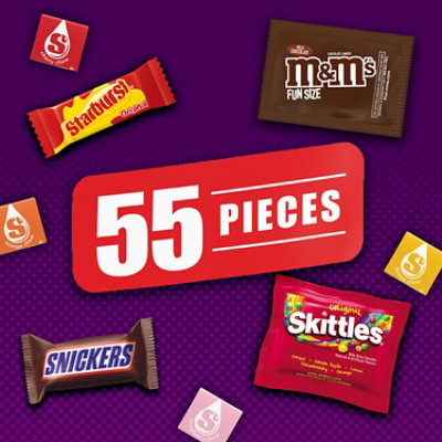 M&M'S Snickers Starburst And Skittles Assorted Candy Variety Pack 55 Count - 27.18 Oz - Image 3