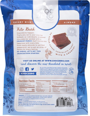 Choczero Bark Milk Chocolate Almond - 6 Oz - Image 6