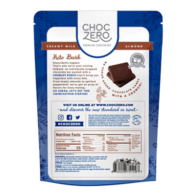 Choczero Bark Milk Chocolate Almond - 6 Oz - Image 2