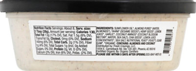 Fresh Cravings Organic Creamy Garlic Almond Dip - 8 Oz - Image 6