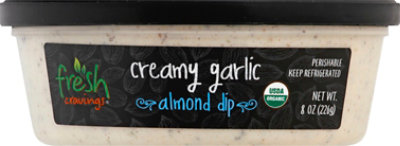 Fresh Cravings Organic Creamy Garlic Almond Dip - 8 Oz - Image 2