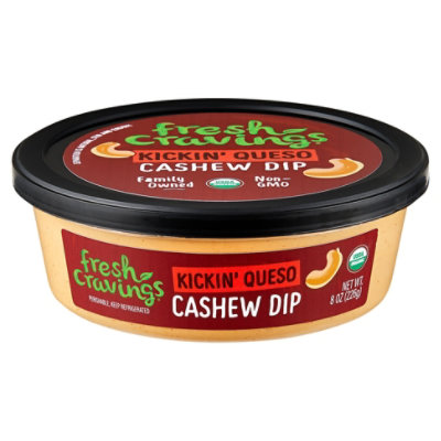 Fresh Cravings Organic Kickin Queso Style Cashew Dip - 8 Oz