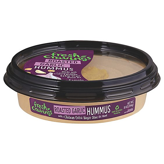Fresh Cravings Roasted Garlic Hummus - 10 Oz