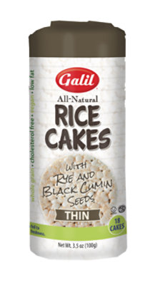 Galil Thin Rice Cakes Rye & Black Cumin 3.5 Oz Albertsons