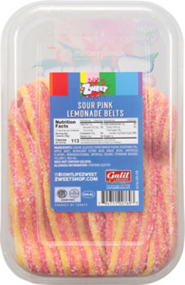 Zweet Sour Belts Pink Lemonade - 10 Oz - Image 5