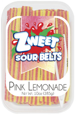 Zweet Sour Belts Pink Lemonade - 10 Oz - Image 1